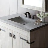 Native Trails - 30'' Palomar Vanity Top with Integral Bathroom Sink in Ash-Single faucet hole - Ash