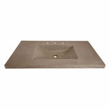 30'' Palomar Vanity Top with Integral Bathroom Sink in Ash-Single faucet hole