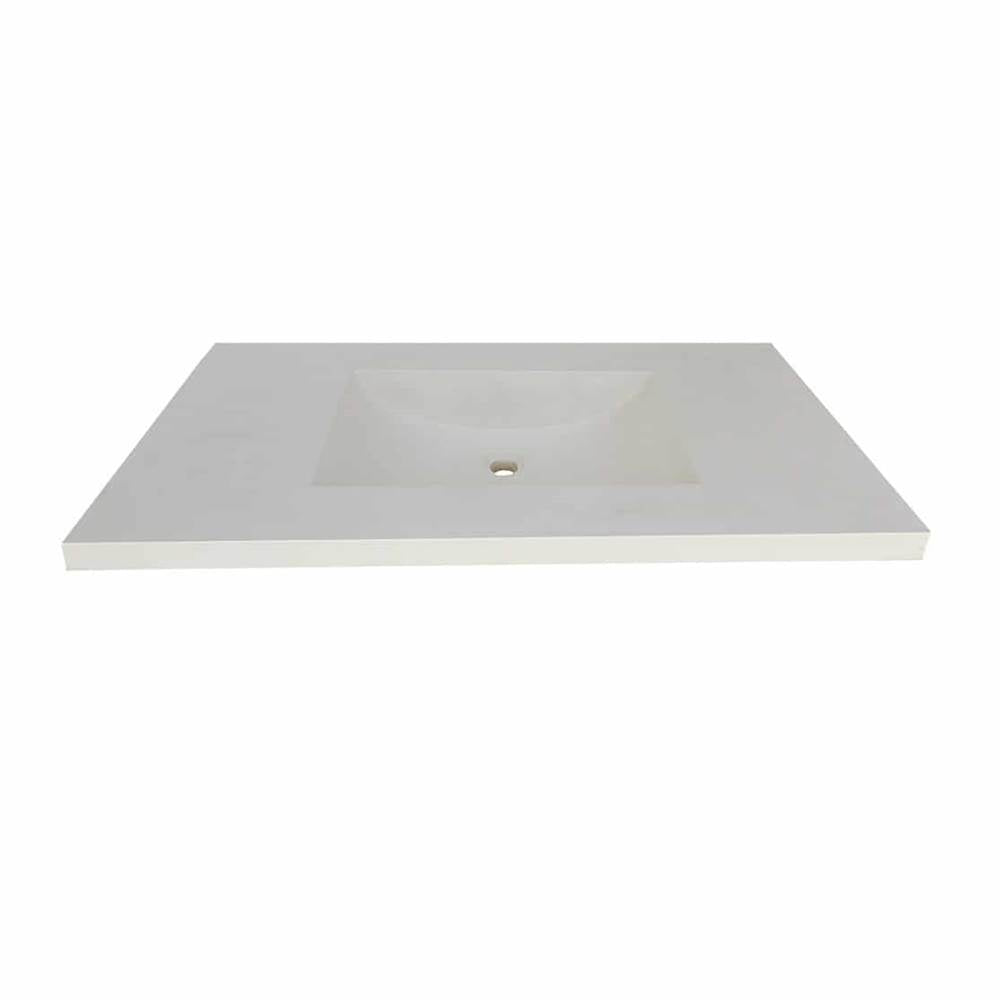 Native Trails - 30'' Palomar Vanity Top with Integral Bathroom Sink in Pearl - Pearl