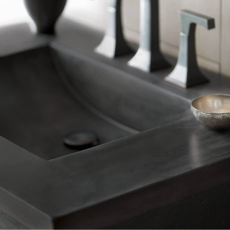 36'' Palomar Vanity Top with Integral Bathroom Sink in Ash