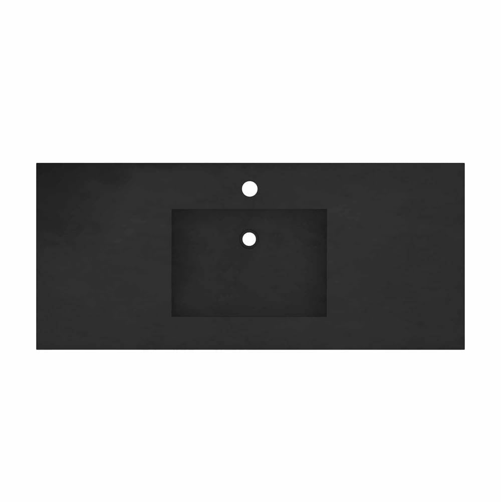48'' Palomar Vanity Top with Integral Sink in Charcoal - Single Faucet Cutout