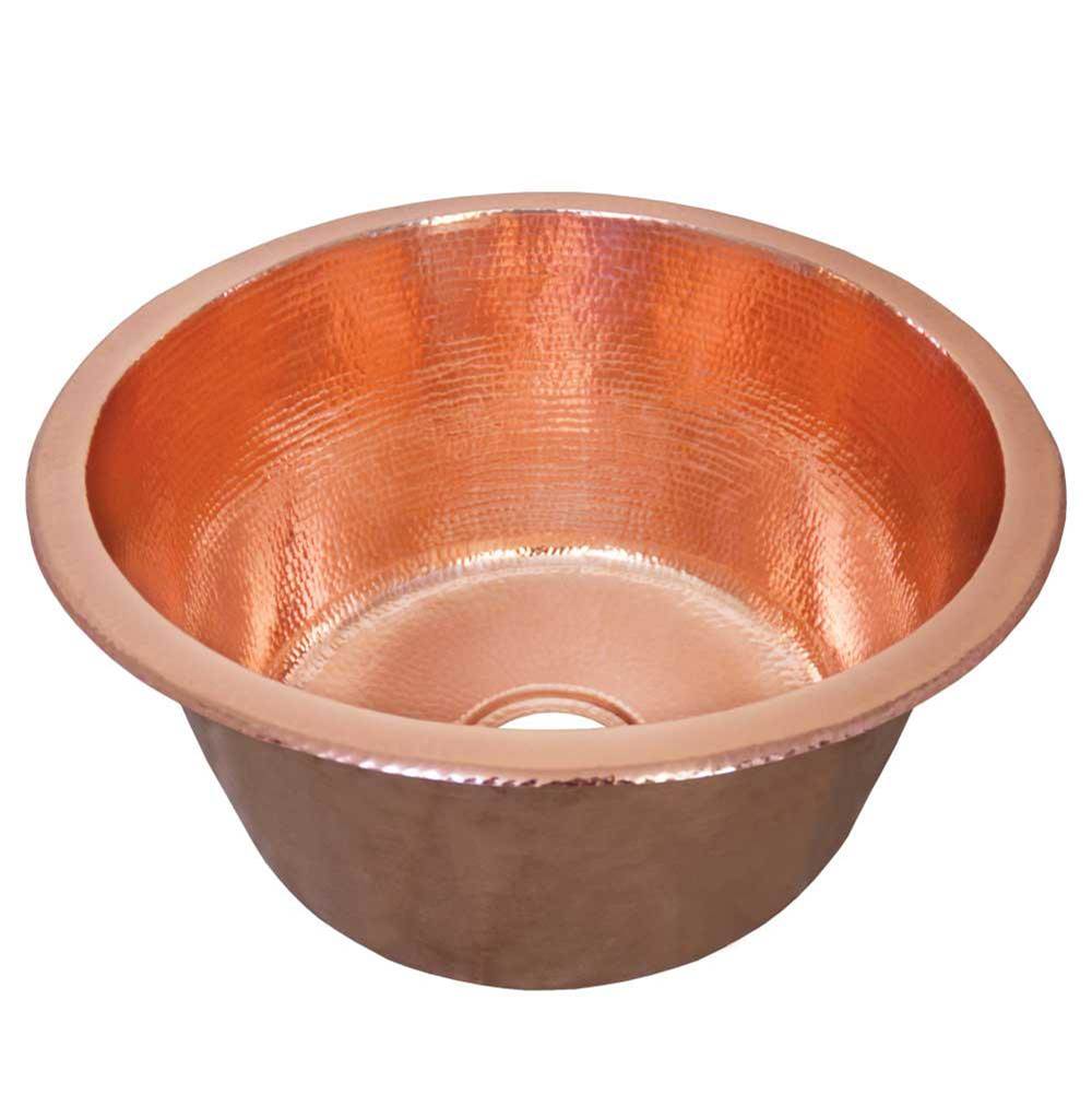Redondo Grande Bar and Prep Sink in Polished Copper