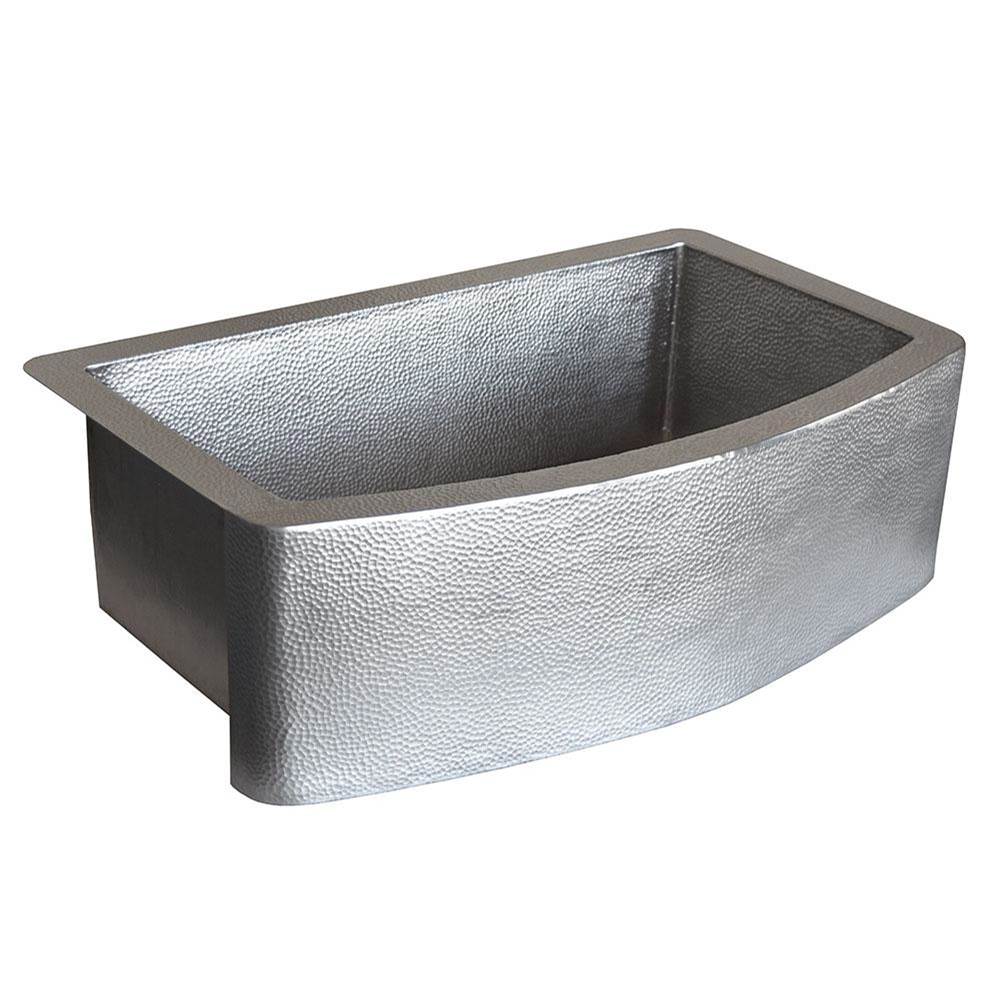Rhapsody Farmhouse Kitchen Sink in Brushed Nickel