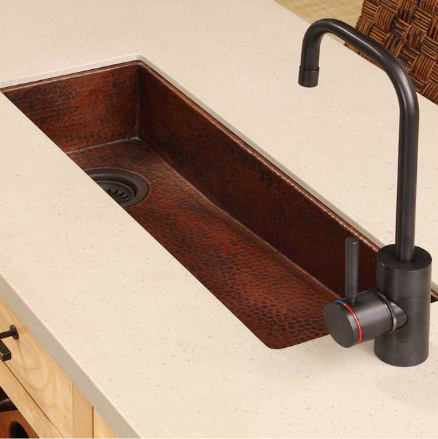 Native Trails - Rio Chico Bar and Prep Sink in Antique Copper - Antique Copper