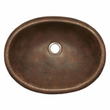 Rolled Baby Classic Bathroom Sink in Antique Copper