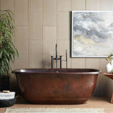 Native Trails - Santorini Copper Bathtub in Antique Copper - Antique Copper