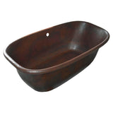 Santorini Copper Bathtub in Antique Copper