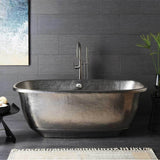 Santorini Copper Bathtub in Brushed Nickel