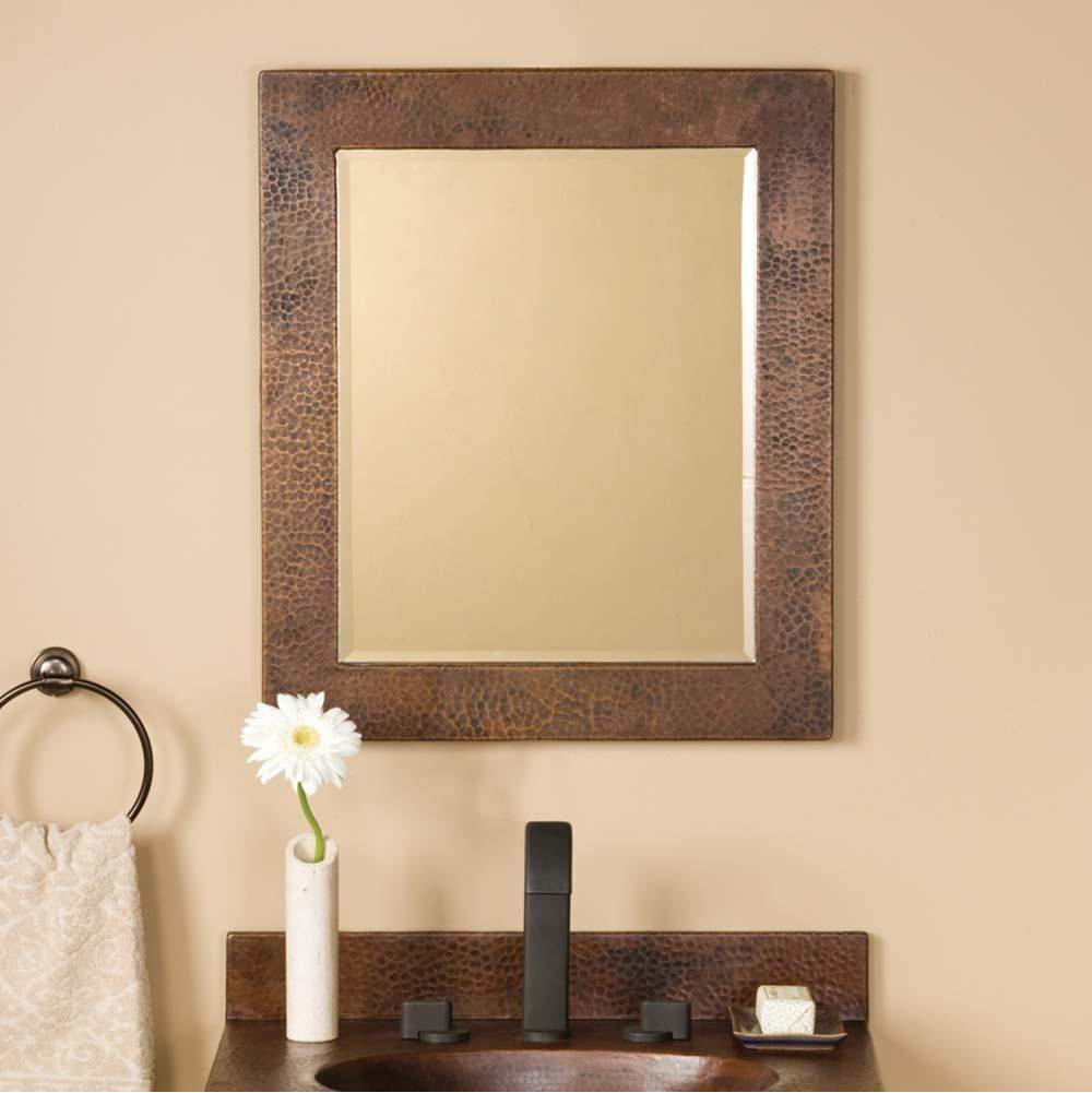 Native Trails - Small Sedona Rectangle Mirror in Antique Copper - Antique Copper