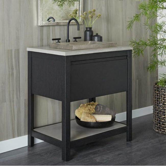 30'' Solace Vanity in Sunrise Oak with Ash Shelf