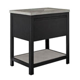 Native Trails - 30'' Solace Vanity in Midnight Oak with Ash Shelf - Midnight Oak with Ash Shelf
