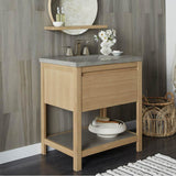30'' Solace Vanity in Sunrise Oak with Ash Shelf