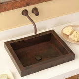 Tatra Bathroom Sink in Antique Copper