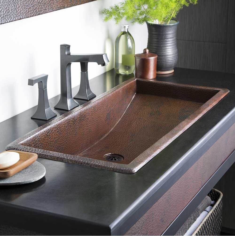Native Trails - Trough 30 Bathroom Sink in Antique Copper - Antique Copper