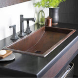 Native Trails - Trough 30 Bathroom Sink in Antique Copper - Antique Copper