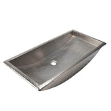 Trough 30 Bathroom Sink in Brushed Nickel