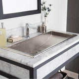 Native Trails - Trough 30 Bathroom Sink in Brushed Nickel - Brushed Nickel
