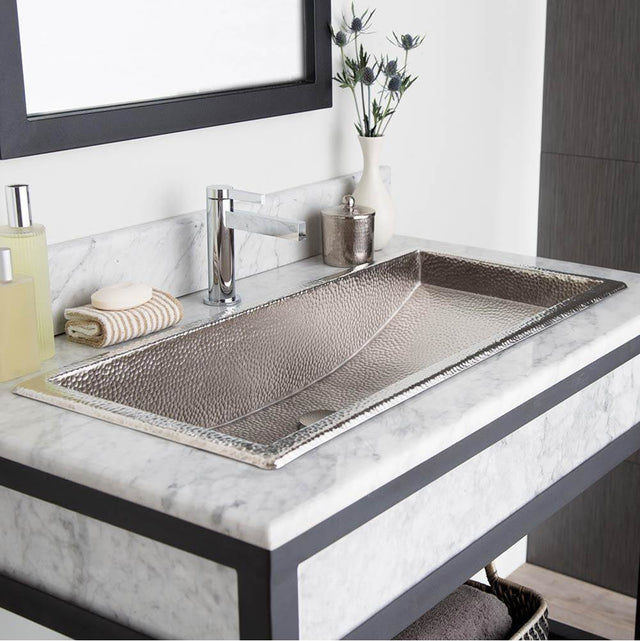Native Trails - Trough 30 Bathroom Sink in Brushed Nickel - Brushed Nickel