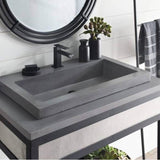 Trough 3019 in Ash - No Faucet Holes