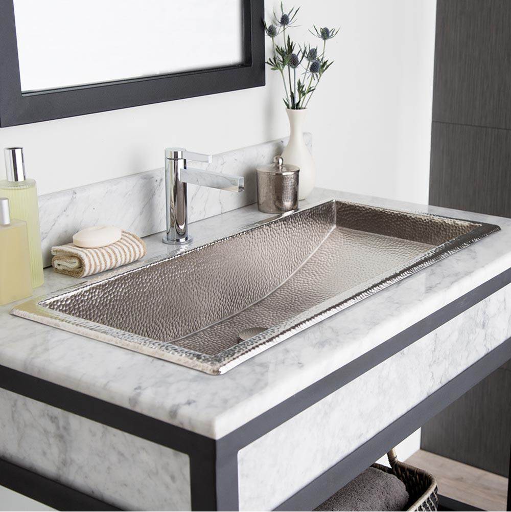Native Trails - Trough 36 Bathroom Sink in Brushed Nickel - Brushed Nickel