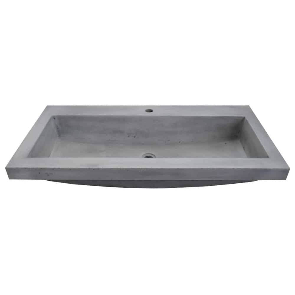 Trough 3619 Bathroom Sink in Ash