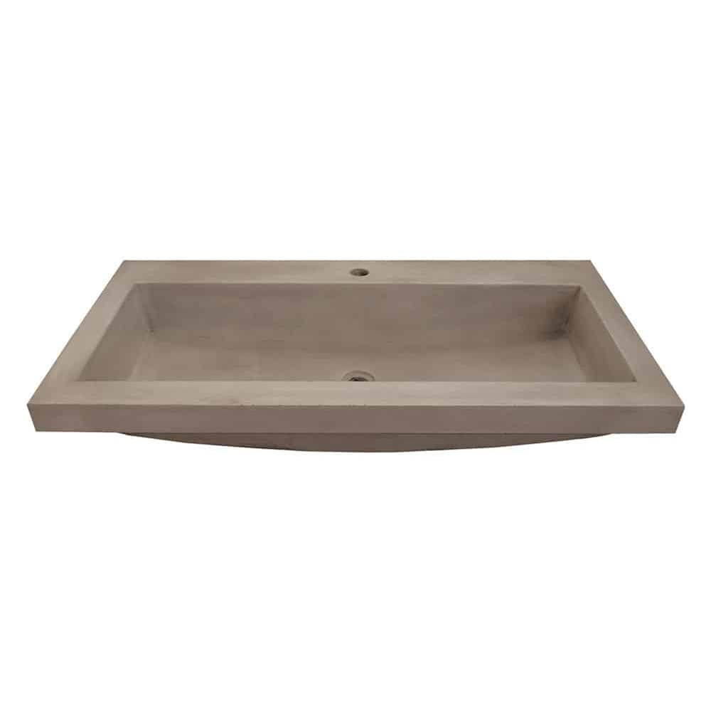 Trough 3619 Bathroom Sink in Ash