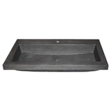 Trough 3619 Bathroom Sink in Ash-No Faucet Holes