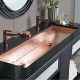 Native Trails - Trough 48 in Bathroom Sink Polished Copper - Polished Copper
