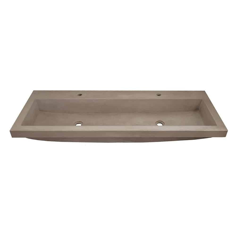 Native Trails - Trough 4819 Bathroom Sink in Earth-No Faucet Holes - Earth
