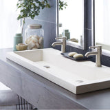 Native Trails - Trough 4819 Bathroom Sink in Pearl-No Faucet Holes - Pearl