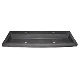 Trough 4819 Bathroom Sink in Ash-No Faucet Holes