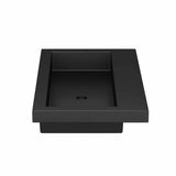 Trough 3619 Bathroom Sink in Ash-No Faucet Holes
