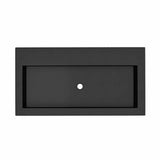 Trough 3619 Bathroom Sink in Ash-No Faucet Holes