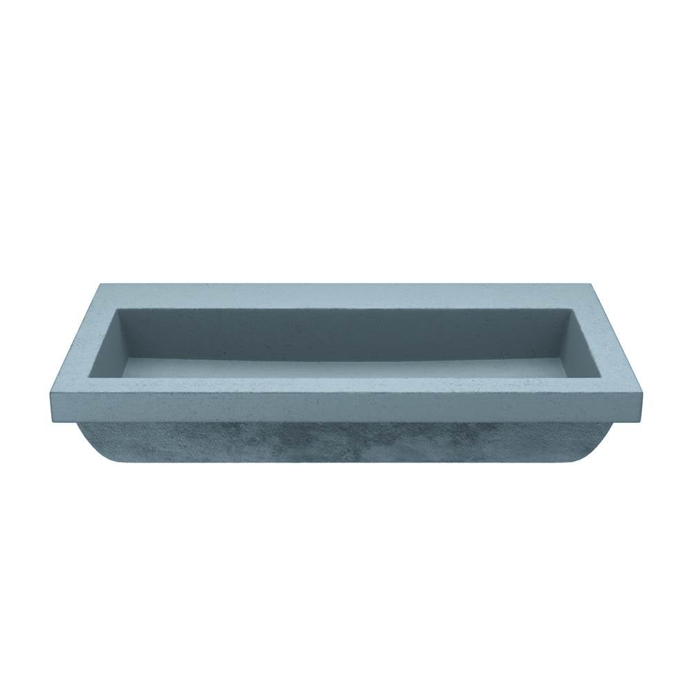 Trough 3619 Bathroom Sink in Ash