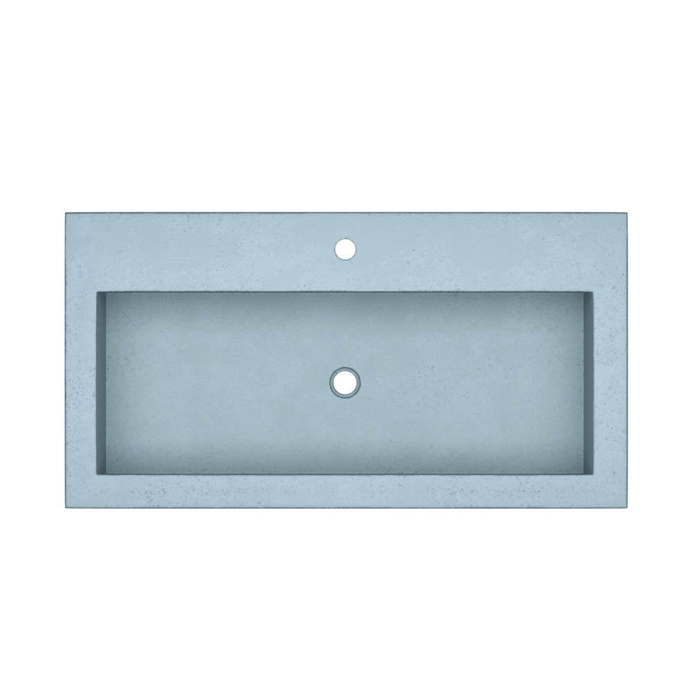 Trough 3619 Bathroom Sink in Ash