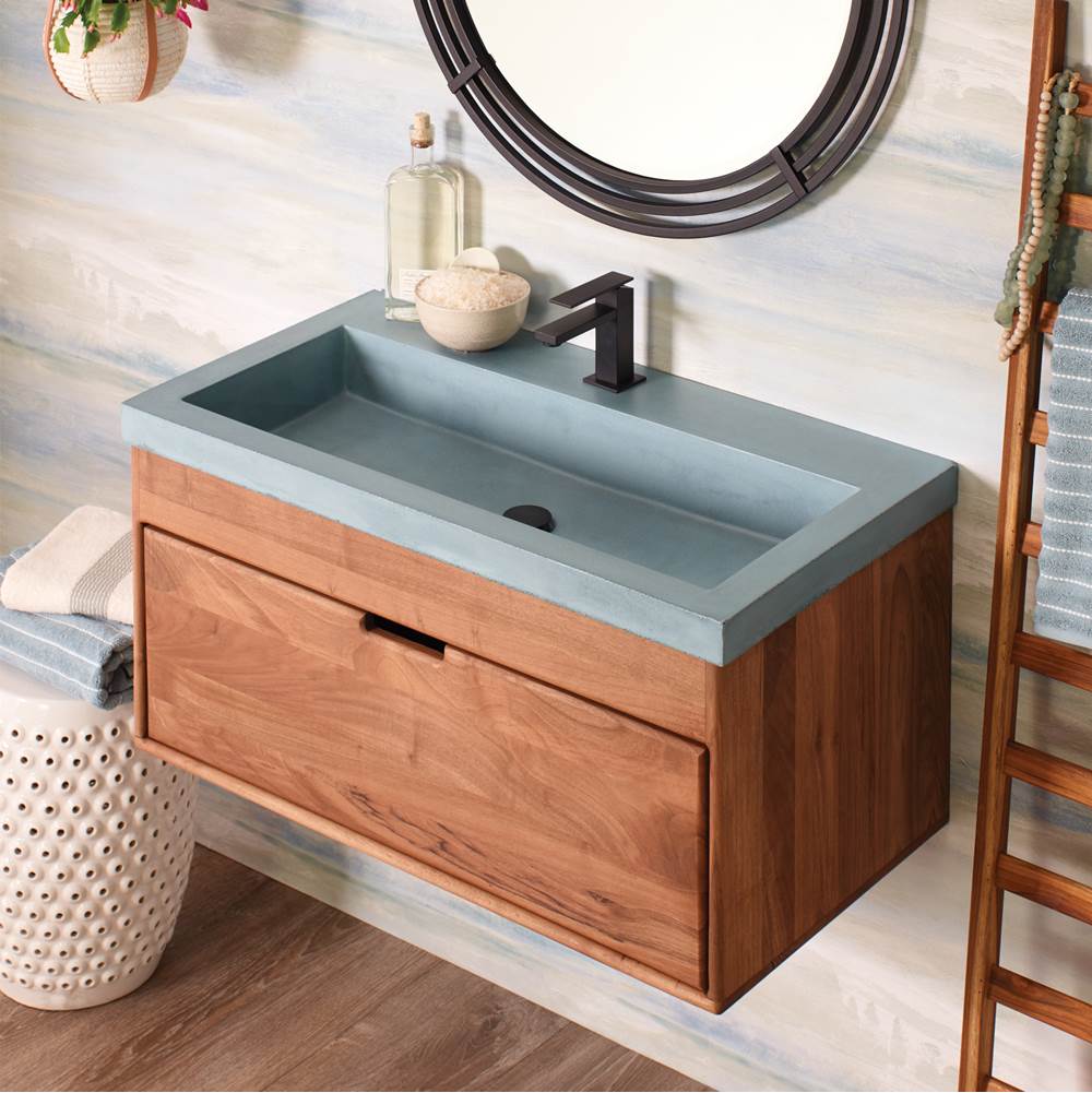 Trough 3619 Bathroom Sink in Ash