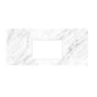 Native Trails - 36'' Carrara Vanity Top - Rectangle with Single Hole Cutout - Carrara