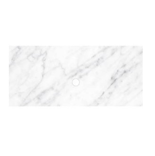 Native Trails - 48'' Carrara Vanity Top - Vessel Cutout with No Faucet Hole - Carrara