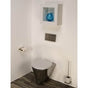 Neo-Metro by Acorn - nted, wall supplied, wall waste, round front stainless steel toilet, works with a in-wall tank system like Geberit (not included)