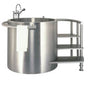 Neo-Metro by Acorn - meter 150 gallon stainless steel double wall soaking tub with integrated seat, removable staircase and entry platform