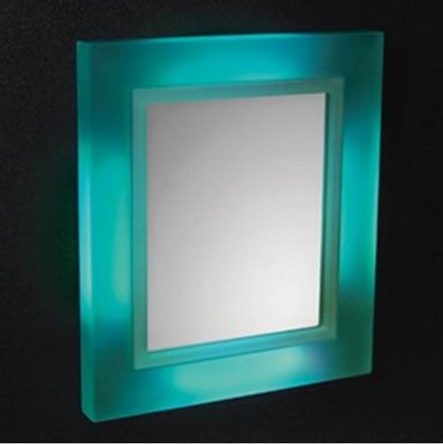 Neo-Metro by Acorn - 2'' Cranhuice (red) resin framed mirror with LED lights