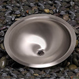 304 brushed stainless steel under mount / drop in basin with overflow 15-3/4'' X 6''