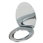 Neo-Metro by Acorn - ont Satin (matte) chrome plated ABS plastic toilet seat