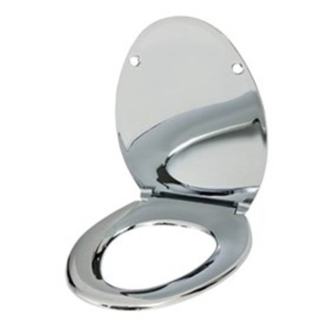 Neo-Metro by Acorn - d Mira (polished) chrome plated ABS plastic toilet seat