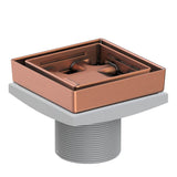 Newport Brass - 4'' Tile In Drain Throat - Antique Copper