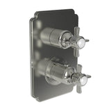 Newport Brass - Fairfield 1/2'' Square Thermostatic Trim Plate with Handle - Polished Brass Uncoated Living