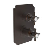 Newport Brass - Fairfield 1/2'' Square Thermostatic Trim Plate with Handle - English Bronze
