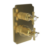 Newport Brass - 1/2'' Square Thermostatic Trim Plate with Handle - Polished Nickel Pvd