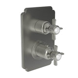 Newport Brass - Fairfield 1/2'' Square Thermostatic Trim Plate with Handle - Satin Nickel Pvd