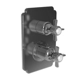 Newport Brass - Fairfield 1/2'' Square Thermostatic Trim Plate with Handle - Polished Chrome